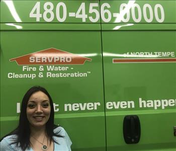 Jeyda Parcell, team member at SERVPRO of North Tempe, Mesa Central, Paradise Valley